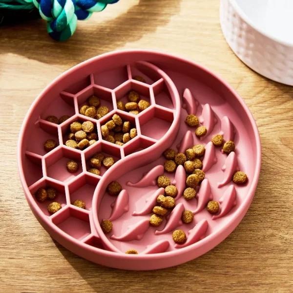 Rose Slow-feeder Bowl for Pets