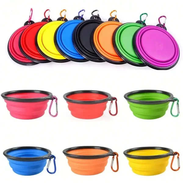 Folding Portable 2 In 1 Pet  Bowl