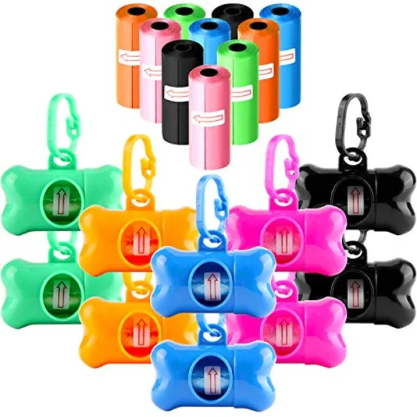 10 Pk Bone-Shaped Waste Bag Dispenser