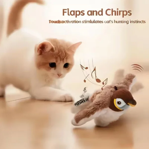 Interactive Flapping Bird Cat Toy