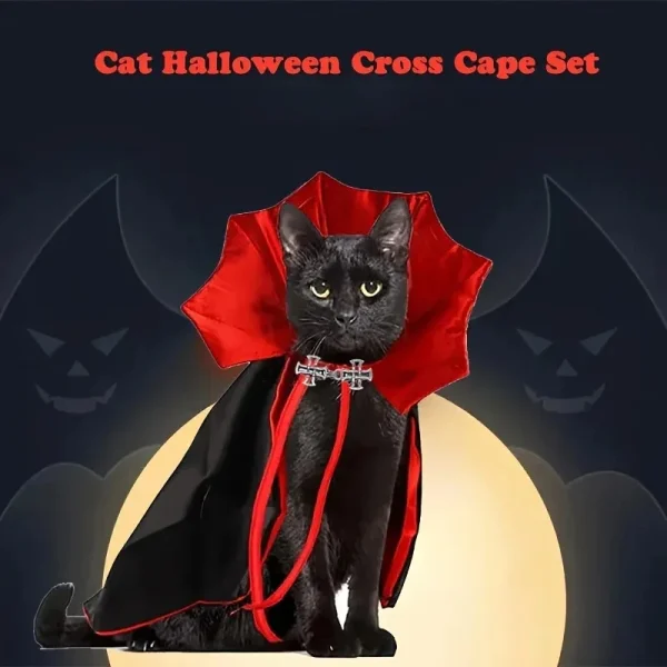 Spooky Vampire Cloak & Hat Set